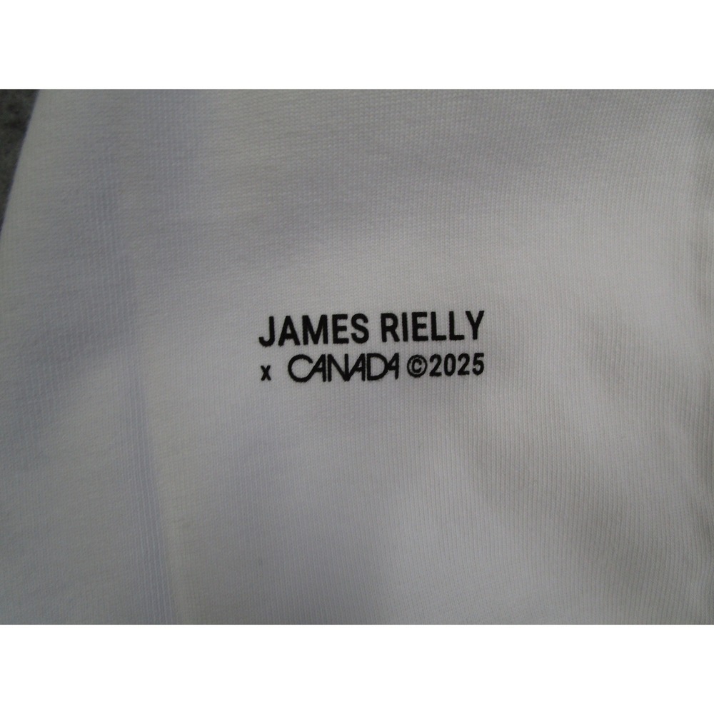 Canada Goods James Rielly Graphic T-Shirt White Organic Cotton Heavyweight Men M - Picture 7 of 11